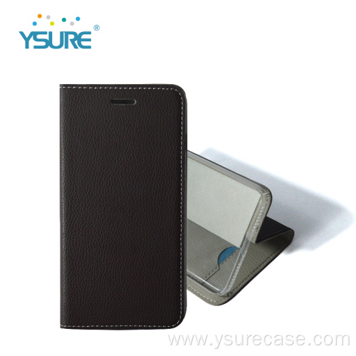 universal double folio leather cell phone case